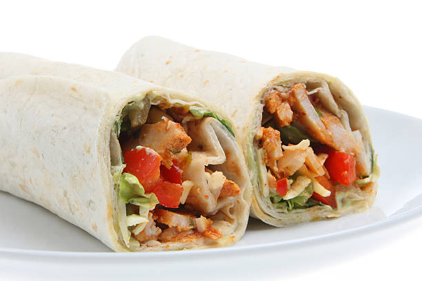 istock Chicken Fajita Wrap Sandwich 146075810