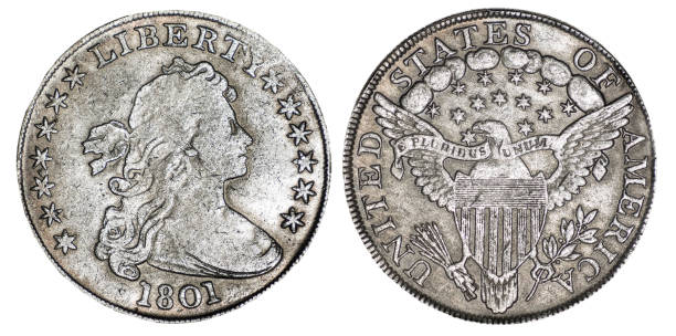 istock Draped Bust dollar is United States dollar coin. 1460764638