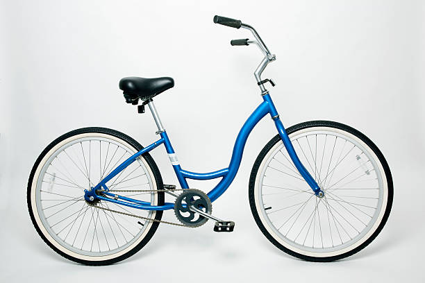 istock Beach cruiser bike on a white background 146076696