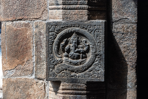 Beautiful carving of the Hindu God Ganesha