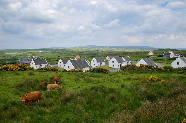 A rural village on the west coast of Ireland in Spring West coast of Ireland close to Clifs of Moher cliffs of moher stock pictures, royalty-free photos & images