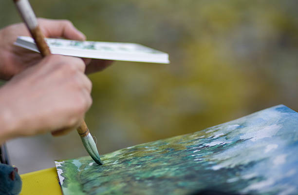 istock Watercolour Painting close-up 146076864