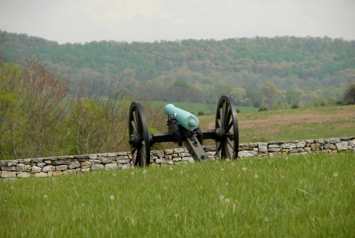 A brass cannon known as a \