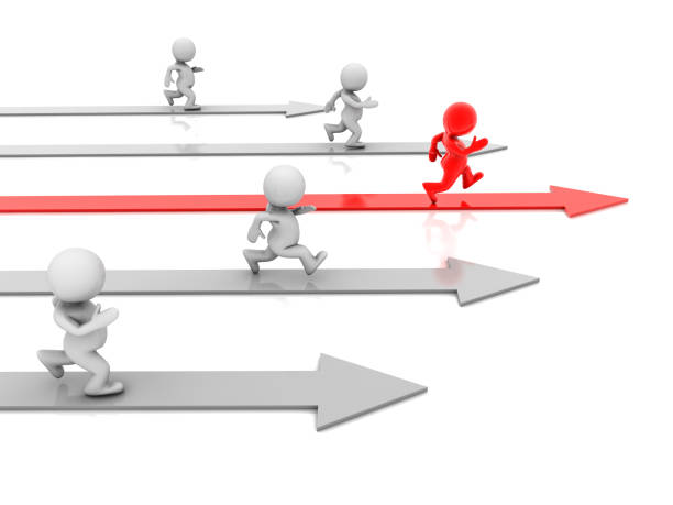 istock Leader of business group. Teamwork concept. Stand out from the crowd 1460772370