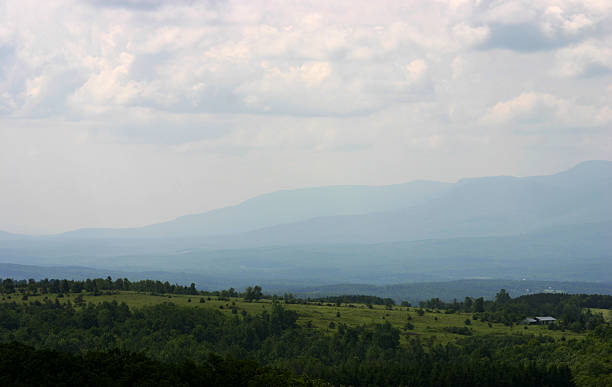 Mountaintop view stock photo