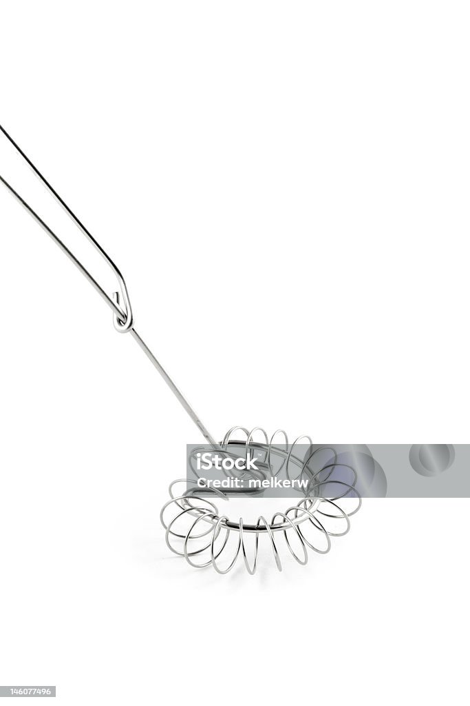 Kitchen utensil - stainless whisk isolated on white Cooking Utensil Stock Photo