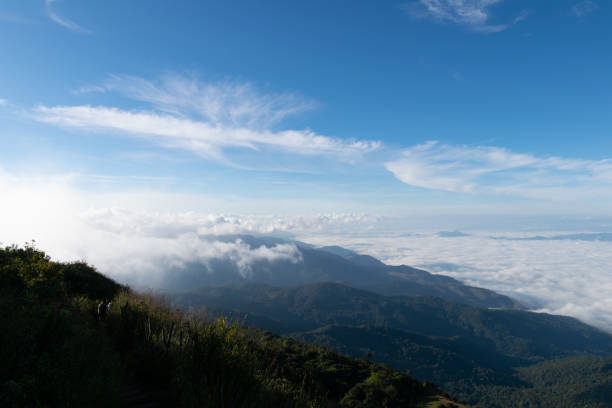 istock Cloudscape with mountain,floating sea of clouds. 1460775479