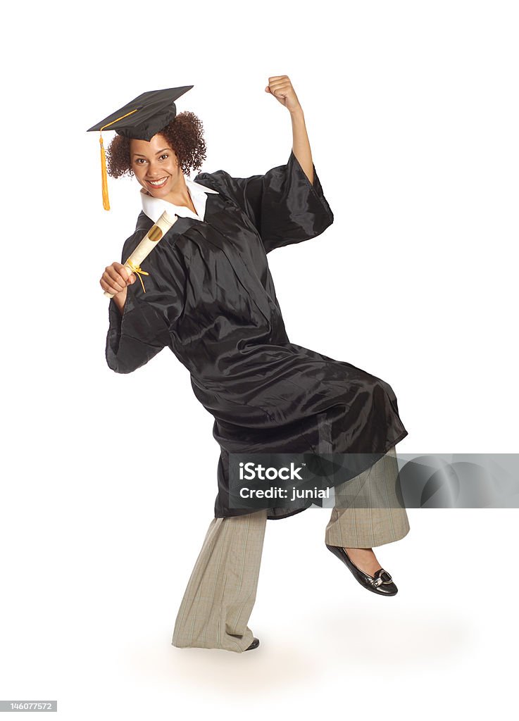 Orgulloso grad marchando - Foto de stock de Graduación libre de derechos