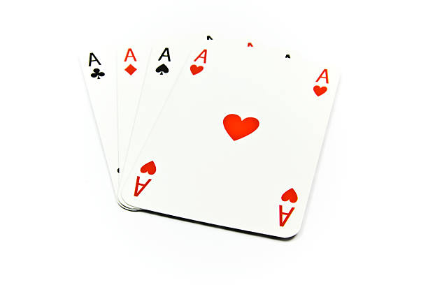 istock Four aces of cards isolated 146078022