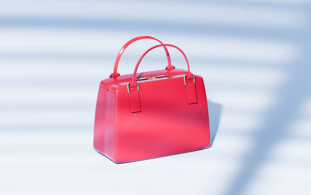 istock A handbag in the blue background, 3d rendering. 1460784299