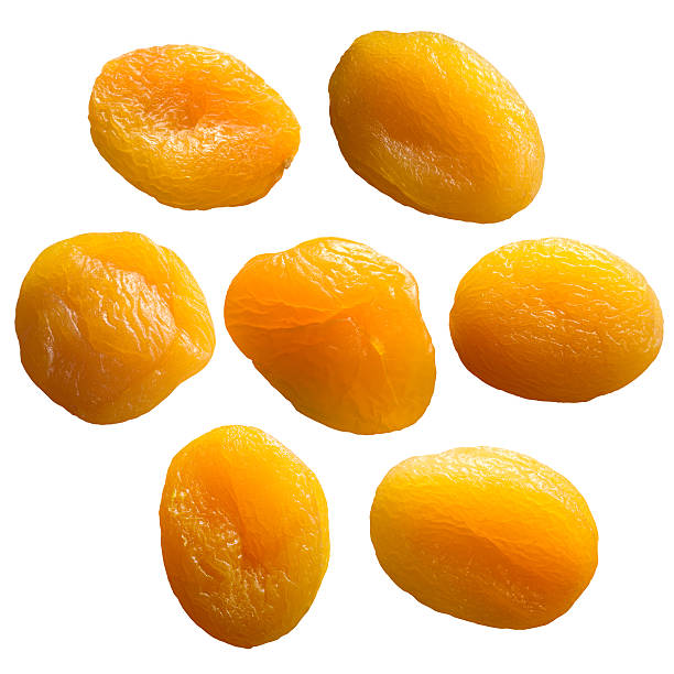 istock Dried apricot set on the white background (isolated). 146078438