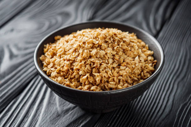 istock fresh raw buckwheat flakes on a black wooden background 1460785432