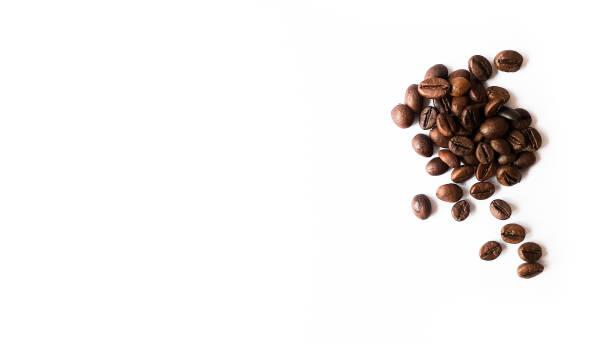 istock Coffee beans isolated on a white background with copy space 1460786410
