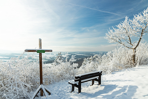 winter landscape in thuringia