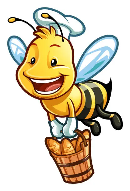 Vector illustration of Baker Bee