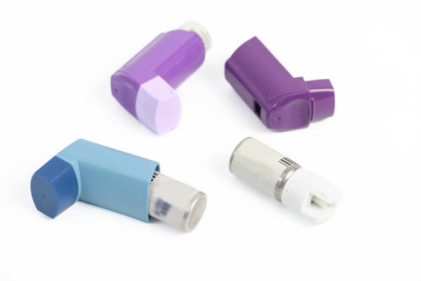 Green inhaler, 3D rendering isolated on white background