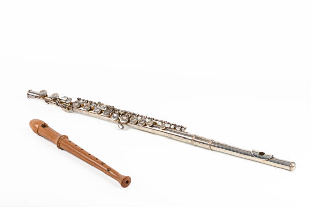istock Flute musical instruments studio shot isolated on a white background 1460787887