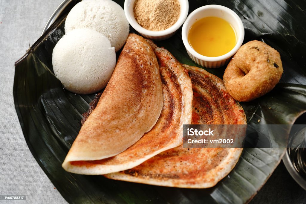 South Indian Vegetarian Breakfast Stock Photo - Download Image Now