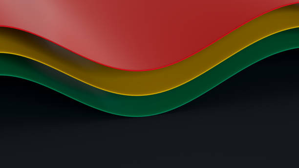 Black History Month Colors Background