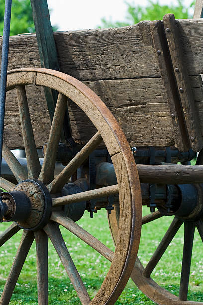 istock Wheel of a horse carriage 146079171