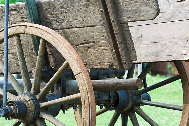 istock Wheel of a horse carriage 146079174