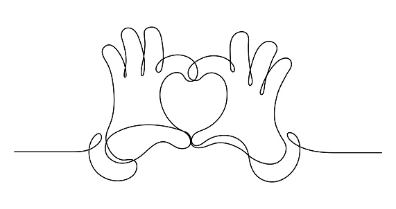 istock Love. Hands making heart shape. St.Valenties Day. 1460793960
