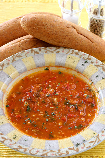 Sopa de Tomate - fotografia de stock