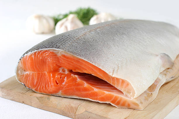 Salmon stock photo