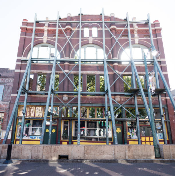 il gallina exchange building in beale street - memphis tennessee tennessee skyline history foto e immagini stock