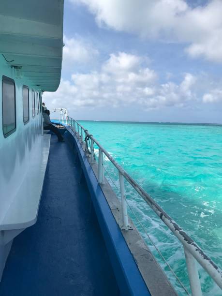 istock Blue boat on tropical turquoise seas 1460799275