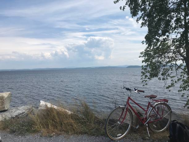 istock Bike resting by a Vermont seaside 1460799529