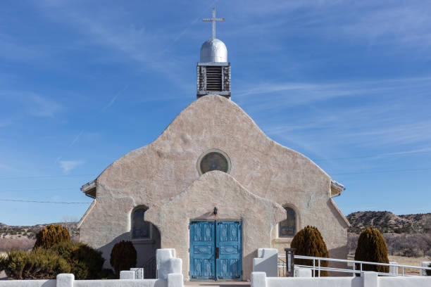 istock Vintage southwestern adobe church 1460801767
