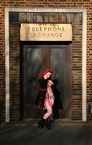 istock Red Haired Girl on cel phone 146080202