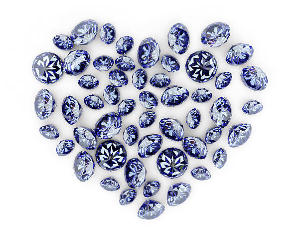 diamond heart stock photo