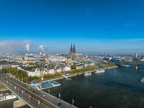 Cologne City during summer