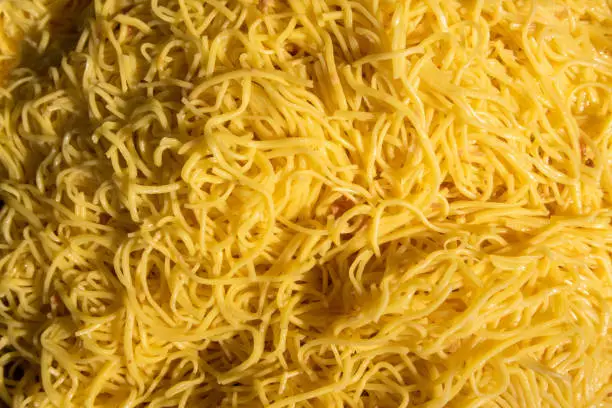 Photo of Egg Noodles texture background