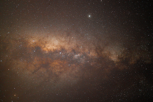 The milky way and the beautiful stars in the night