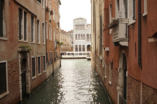 Art photo of the Venice city. Landscape. Architecture photography. Venezia. Film camera