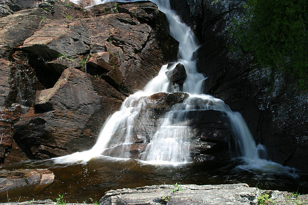 High Falls, Muskoka River stock photo