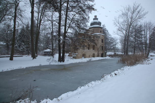 istock Ruin of Geilsdorf castle in winter 1460817070