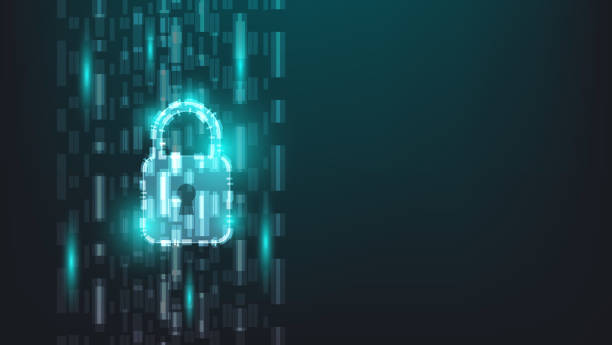 사이버 보안 기술 및 개인 정보 보호 데이터 네트워크 보호 개념 - security system prevent lock crime stock illustrations