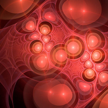 High resolution fractal background with forms reminding of bubbles or pearls.