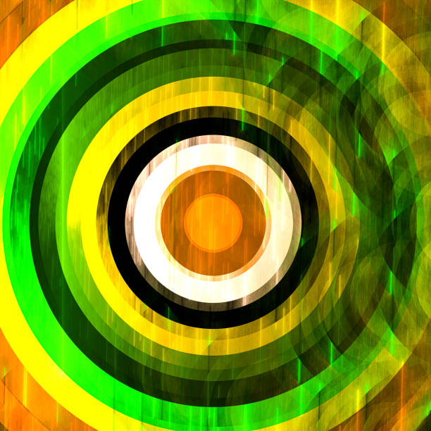 fractal alvo - circle swirl target aspirations - fotografias e filmes do acervo