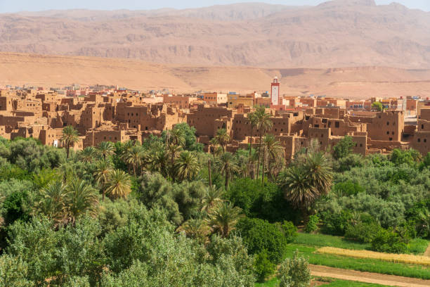 istock Morocco Atlas mountains with clay villages 1460833286