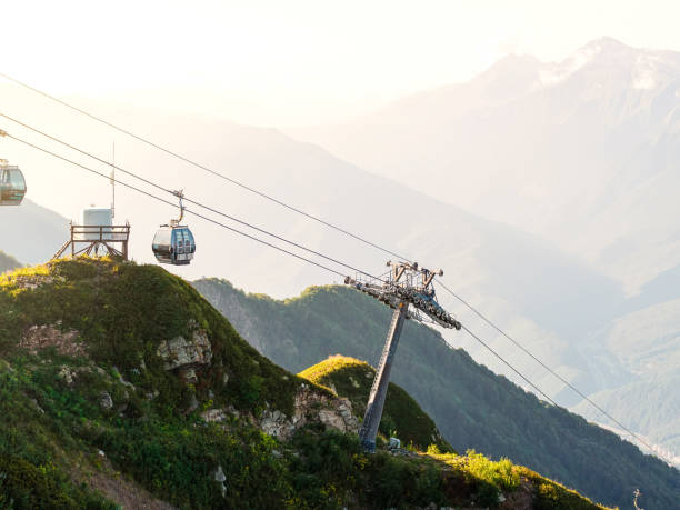 istock cable car high in the mountains at sunset 1460833403