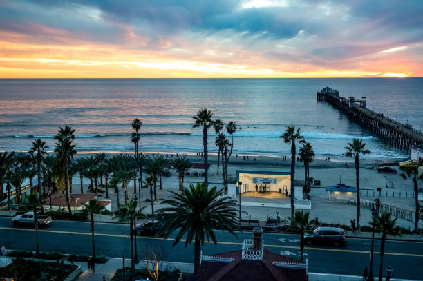 istock Pacific Ocean at sunset in California 1460837725