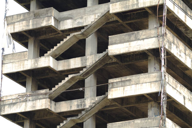 istock Abandoned unfinished building in Bangkok 1460840703