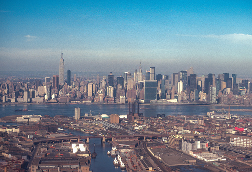 New York City - Manhattan & East River - 1976. Scanned from Kodachrome 25 slide.