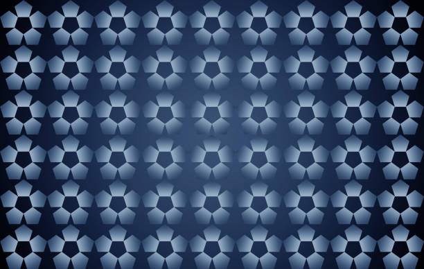 Abstract Background with Pentagonalonal Shapes and Color Gradients