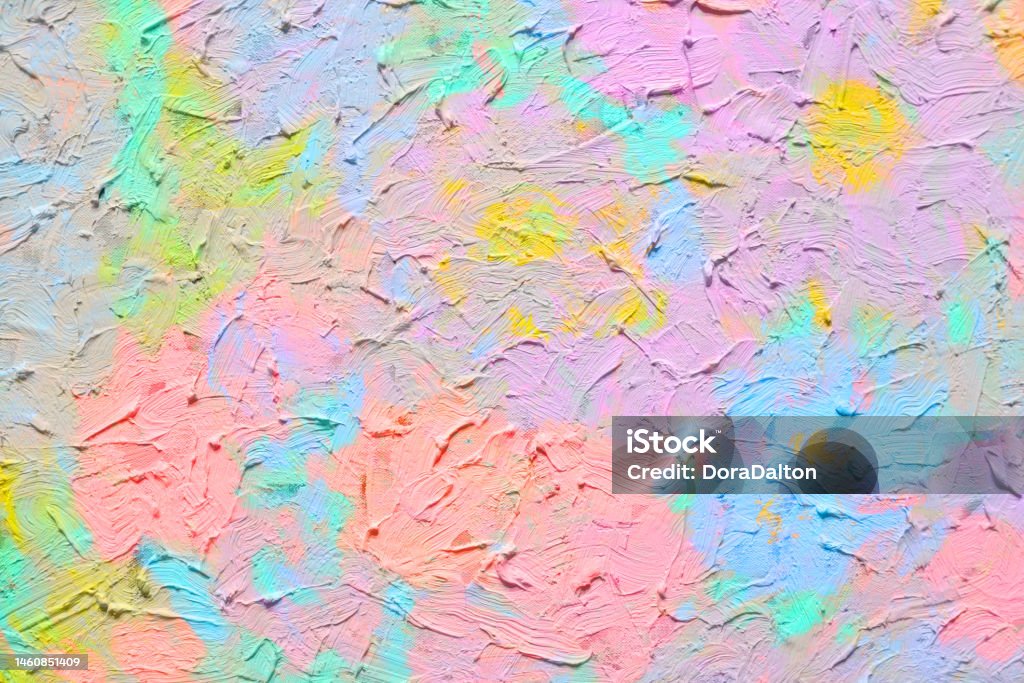 Acrylic on canvas abstract colorful background Toronto, Canada. Art Stock Photo